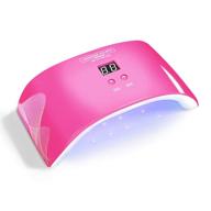 lavender violets 24w gel uv led nail lamp, pink nail light dryer with timer and auto-sensor for gel nail polish - model j720 logo