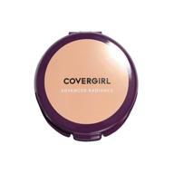 covergirl advanced radiance age-defying pressed powder, creamy natural - 0.39 fl oz (possible packaging variations) - enhance your radiance! logo