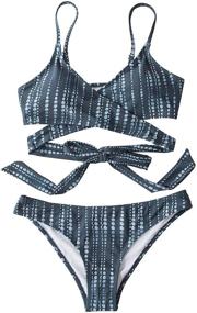 img 3 attached to CUPSHE Women's Bikini Swimsuit: Trendy Tie Low Rise Two Piece Bathing Suit