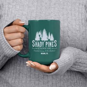 img 2 attached to ☕ 15oz Deluxe Double-Sided Green Shady Pines Retirement Home Mug - Coffee Tea Mug