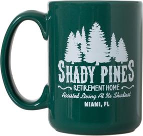 img 4 attached to ☕ 15oz Deluxe Double-Sided Green Shady Pines Retirement Home Mug - Coffee Tea Mug