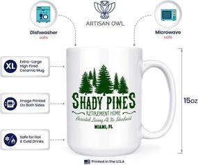 img 1 attached to ☕ 15oz Deluxe Double-Sided Green Shady Pines Retirement Home Mug - Coffee Tea Mug