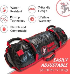 img 3 attached to 🏋️ Rubberbanditz Heavy Duty Workout Sandbag - Ultimate Fitness Gear for Crossfit, Cross-Training, Military Conditioning and Exercise