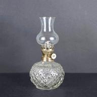 dnrvk spherical classic oil lamp: elegant glass lampshade with adjustable switch - 7.08in height logo