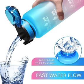 img 2 attached to 💧 SELENECHEN Large 50oz Motivational Water Bottle with Time Marker - Leakproof Tritan BPA Free Water Jug for Fitness, Gym, and Outdoor Sports - Ensure Adequate Daily Hydration