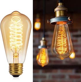 img 4 attached to 🌟 Brightown Incandescent Dimmable Decorative Filament: Enhance your space with vintage charm and adjustable ambiance
