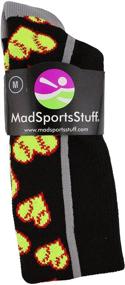 img 3 attached to 🧦 MadSportsStuff Love Softball Socks: Over the Calf Athletic Socks for Girls & Women
