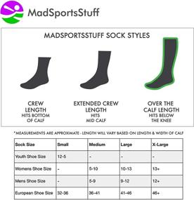 img 1 attached to 🧦 MadSportsStuff Love Softball Socks: Over the Calf Athletic Socks for Girls & Women