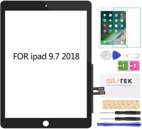 img 4 attached to iPad 6 9.7-inch 2018 Touch Screen Digitizer Replacement with Adhesive, Tools, and Tempered Glass - A1893 A1954 Glass Repair Parts (No LCD, No Home Button)