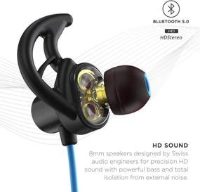 img 3 attached to 🎧 Наушники Phaiser BHS-790 Bluetooth: Двойные графеновые драйверы, влагозащищенный спортивный гарнитур Oceanblue с микрофоном