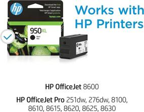 img 3 attached to 🖨️ HP 950XL Black Ink Cartridge | Compatible with HP OfficeJet Pro 251dw, 276dw, 8100, 8600 Series