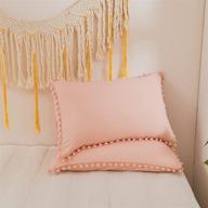 bedding triple fringe pattern pillowcase logo