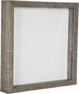 🖼️ 12x12 gray barnwood deep depth display box/frame with linen back, easy hanging - perfect for displaying photos, medals, awards, tickets логотип