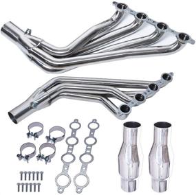 img 2 attached to 🔥 High Performance Stainless Manifold Long Tube Header/Exhaust for Chevy Camaro SS 6.2L LS3 V8