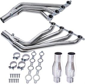 img 4 attached to 🔥 High Performance Stainless Manifold Long Tube Header/Exhaust for Chevy Camaro SS 6.2L LS3 V8