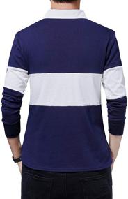 img 3 attached to 👕 FRTCV Casual Striped Men's Clothing and Shirts