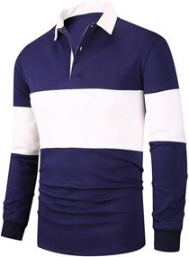 img 1 attached to 👕 FRTCV Casual Striped Men's Clothing and Shirts