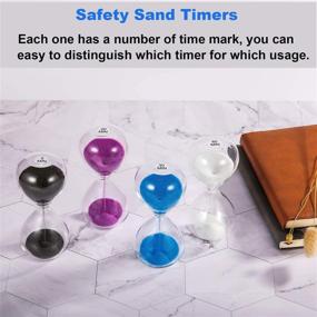 img 1 attached to ⏳ SuLiao Sand Timer 5 Minute Hourglass: Large 5.1 Inch Gold Sand Clock, Hour Glass Sandglass for Kids, Games, Classroom, Home, Desk, Office Decor