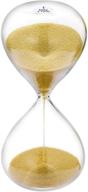 ⏳ suliao sand timer 5 minute hourglass: large 5.1 inch gold sand clock, hour glass sandglass for kids, games, classroom, home, desk, office decor logo