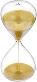 img 4 attached to ⏳ SuLiao Sand Timer 5 Minute Hourglass: Large 5.1 Inch Gold Sand Clock, Hour Glass Sandglass for Kids, Games, Classroom, Home, Desk, Office Decor