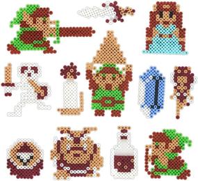 img 1 attached to 🎮 Creative Crafting with Perler Beads: Legend of Zelda Fused Bead Kit - 2002pc.
