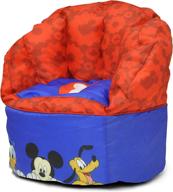 adorable disney mickey mouse blue toddler bean bag chair - perfect for little ones! logo