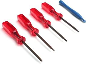 img 2 attached to Laptop Repair Tool Set for SWEALEER - Includes 4 Screwdrivers (1.2 P5 Pentalobe, T5 Torx, Hexagon 2.0, Tri-Wing Triangle) - Ideal for Laptop Battery Removal