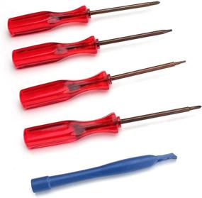 img 1 attached to Laptop Repair Tool Set for SWEALEER - Includes 4 Screwdrivers (1.2 P5 Pentalobe, T5 Torx, Hexagon 2.0, Tri-Wing Triangle) - Ideal for Laptop Battery Removal