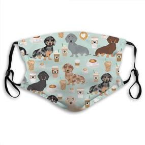 img 4 attached to 🐶 Dachshund Pattern Balaclavas with Replaceable Dachsie Features