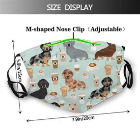 img 3 attached to 🐶 Dachshund Pattern Balaclavas with Replaceable Dachsie Features