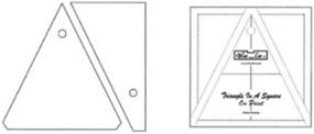 img 1 attached to 📐 4-Inch Bloc Loc Triangle in a Square on Point Acrylic Ruler