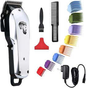 img 4 attached to 💇 Ultimate Men's Haircutting Kit: Premium Cordless Hair Clippers for Professional Grooming and Styling – Rechargeable Beard Trimmer and Body Grooming Set by Home Barbers