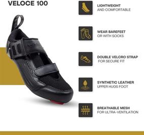 img 3 attached to 🚀 Tommaso Veloce Triathlon Cycling Bundle Men's Shoes: Unleash Peak Performance