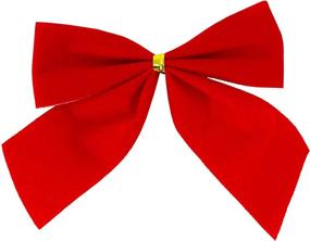 img 2 attached to 🎀 72-Pack of Iconikal Mini Small Red Velvet Bows, 3.5 x 3.5-inch