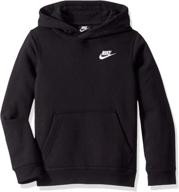 active midnight white large boys' nike hoodie - clothing logo