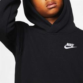 img 1 attached to Active Midnight White Large Boys' Nike Hoodie - Clothing