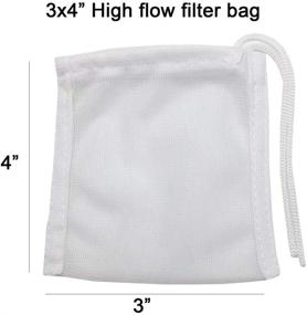 img 1 attached to 🐠 6 Pack Small Activated Carbon Filter Bags - DEECOOYA 3x4 inches High Flow Aquarium Mesh Media Bags with Drawstrings for Fish Tank Charcoal Filtration