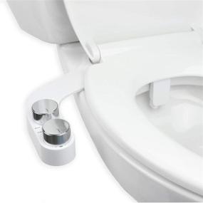 img 4 attached to 🚽 Brondell FreshSpa Comfort Plus Bidet Attachment: Dual Temperature, Retractable Nozzles, and Self-Cleaning Function