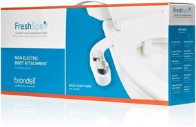 img 2 attached to 🚽 Brondell FreshSpa Comfort Plus Bidet Attachment: Dual Temperature, Retractable Nozzles, and Self-Cleaning Function