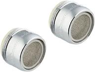 💧 am conservation group sink faucet aerator 2 pack: efficient silver water saving solution логотип