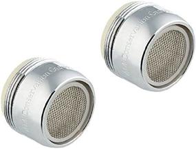 img 3 attached to 💧 AM Conservation Group Sink Faucet Aerator 2 Pack: Efficient Silver Water Saving Solution