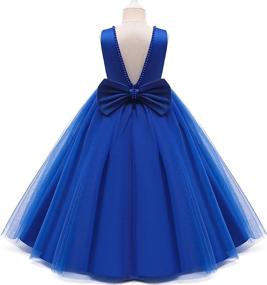 img 2 attached to 👗 Sleeveless Girls' Clothing and Dresses for Toddler Wedding, Christmas, and Easter
