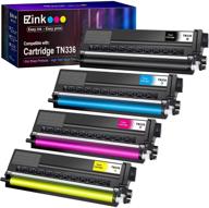 🖨️ e-z ink (tm) compatible toner cartridge replacement for brother tn336 tn331 tn-336 tn-331 - hl-l8350cdw, mfc-l8850cdw, mfc-l8600cdw, hl-l8350cdwt, hl-l8250cdn (black cyan magenta yellow, 4 pack) logo