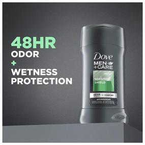 img 2 attached to 🚿 Dove Men+Care Sensitive Shield Antiperspirant: 48-Hour Protection for Sensitive Skin, 2.7 oz
