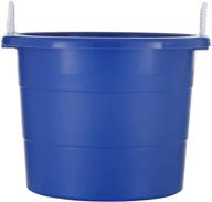 🔵 united solutions (tu0333 19) gallon heavy-duty rope handle storage tub - 2 pack, blue logo