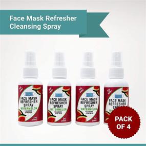 img 2 attached to 🍉 Revitalize Your Skin with Nature's Fusions Face Mask Refresher Cleansing Spray - Watermelon Essential Oils, 8 Fl Oz x 4 Pack