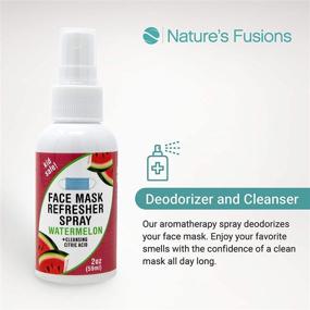 img 3 attached to 🍉 Revitalize Your Skin with Nature's Fusions Face Mask Refresher Cleansing Spray - Watermelon Essential Oils, 8 Fl Oz x 4 Pack