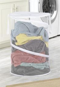 img 2 attached to 🧺 White Collapsible Laundry Hamper by Whitmor - 18 Inches