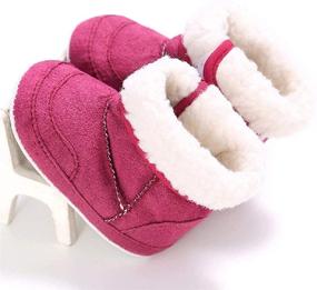 img 2 attached to 👣 Dejian Baby Winter Boots: Soft Sole Anti-Slip Snow Boots for Newborns and Toddlers