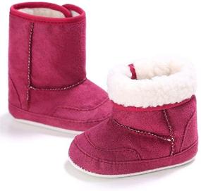 img 1 attached to 👣 Dejian Baby Winter Boots: Soft Sole Anti-Slip Snow Boots for Newborns and Toddlers